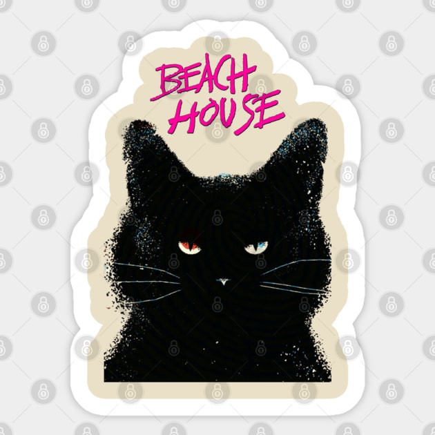 Beach House Cats Sticker by 14RF